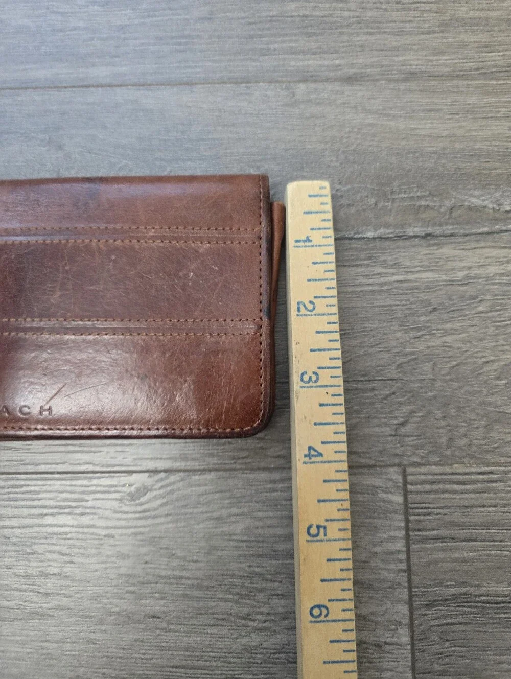 Coach Brown Leather Wallet Vintage Heritage Classic